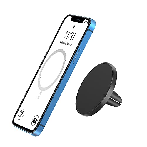 TechMatte MagGrip Car Vent Mount, Magnetic Air Vent Smartphone Holder for iPhone 17 16 15 14 13 12 Series - Image 1
