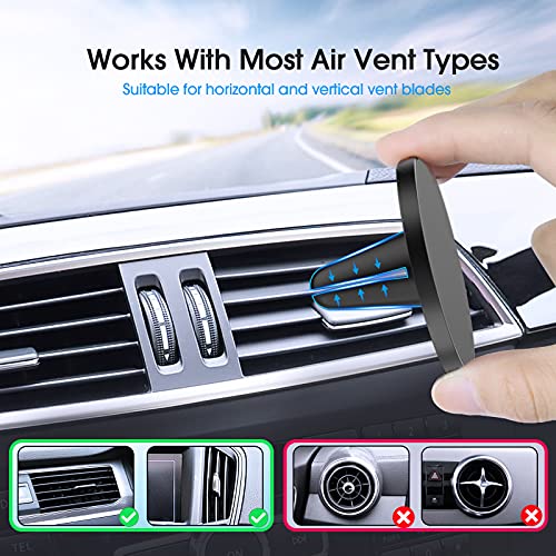 TechMatte MagGrip Car Vent Mount, Magnetic Air Vent Smartphone Holder for iPhone 17 16 15 14 13 12 Series - Image 3