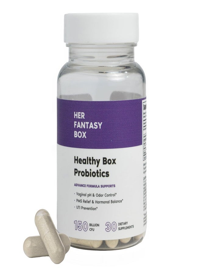 Her Fantasy Box | Healthy Box | Vaginal Probiotics for Women – Prebiotics + Advanced Lactobacillus Blend – Hormonal Balance, PMS Relief – Feminine Health Support with Cranberry & D-Mannose - Image 1