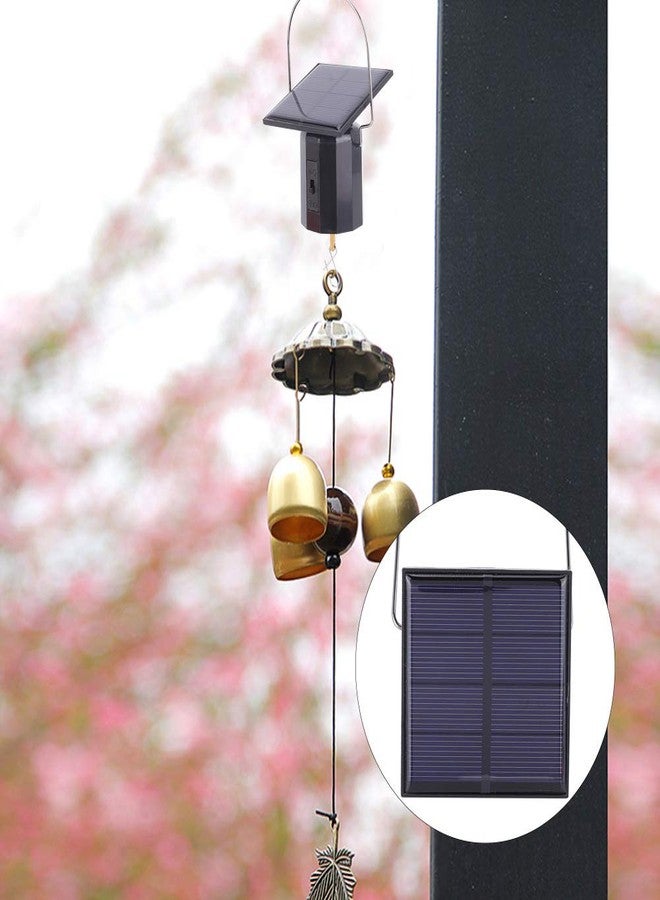 HEITIGN Solar Powered Wind Spinner Motor Mobile Rotating Motor Small Automatic Turner for Wind Chimes Sun Catchers Hanging Display Art Ornaments Outdoor Spinning Hanger - Image 2