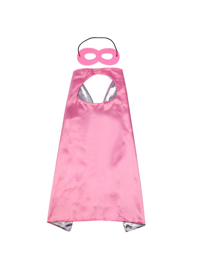 NIBEMINENT Hero Cosplay Costume Solid Two Colored Super Cloak Children Cape Boys Girls Satin Halloween Carnival Party Clothes Role Play - Image 1