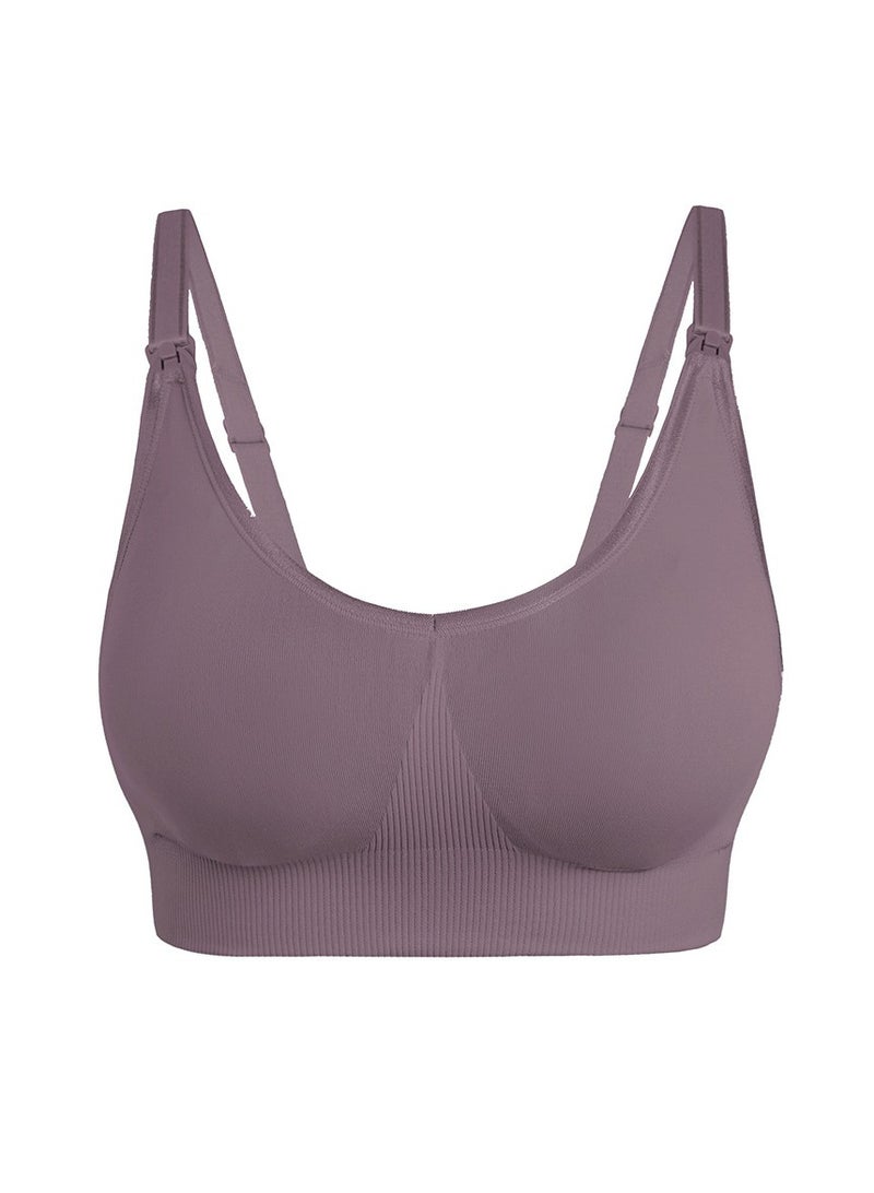 RedMapleTEK Maternity Front Button Fastening Plus Size Nursing Bra