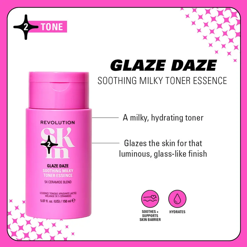 ريفلوشن تونر إيسنس حليبي مهدئ Glaze Daze