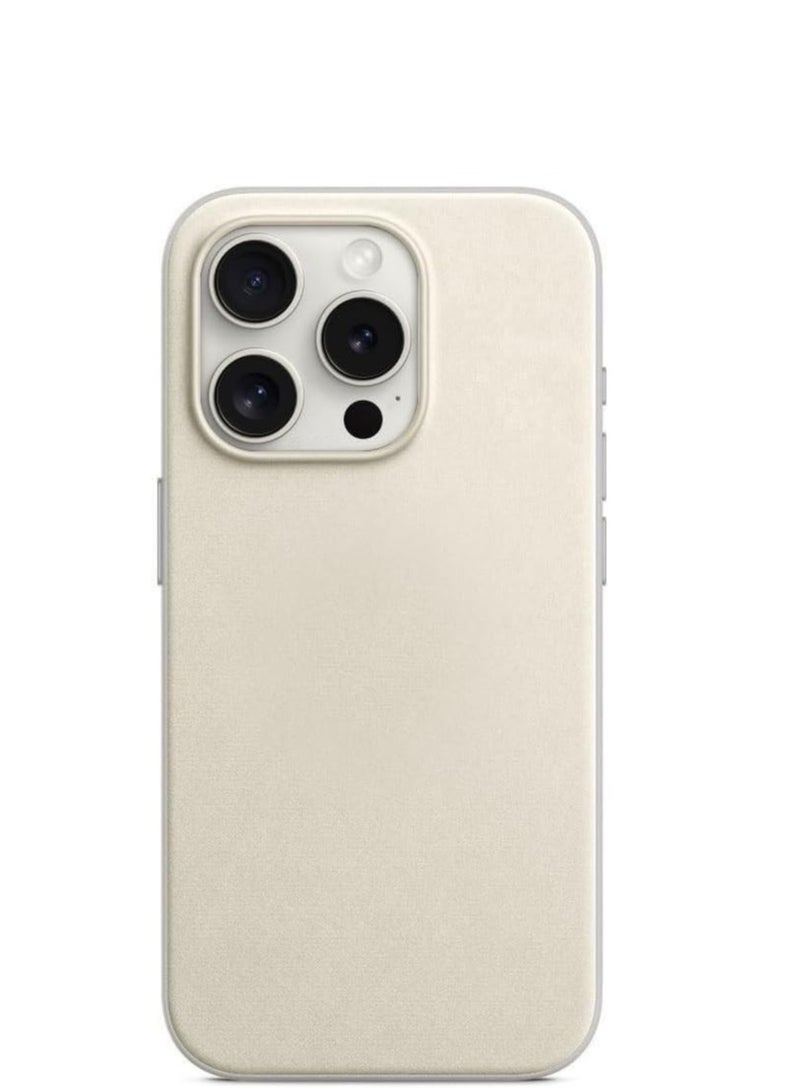 هيكسابيكس حافظة آيفون 15 برو ماكس منسوجة مع MagSafe - طبيعية - Image 1