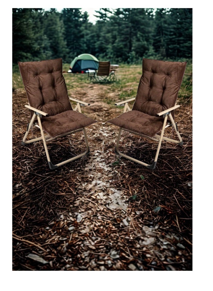 SMART HOME Folding chair, picnic chair, sports chair, outdoor chair and garden chair 55x55x105 cm , weight capacity up to 200 kg - Image 3