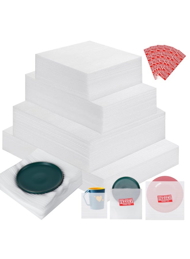Generic 380 pcs Moving Packaging Supplies,200 buffer bags,4 sizes (16x12 ", 12x12", 12x7.8 ", 7.8x7.8"),60 Foam Sheets.Comes with 120 fragile stickers for a cushioned mobile foam wrap bag for packaging.  - Image 1