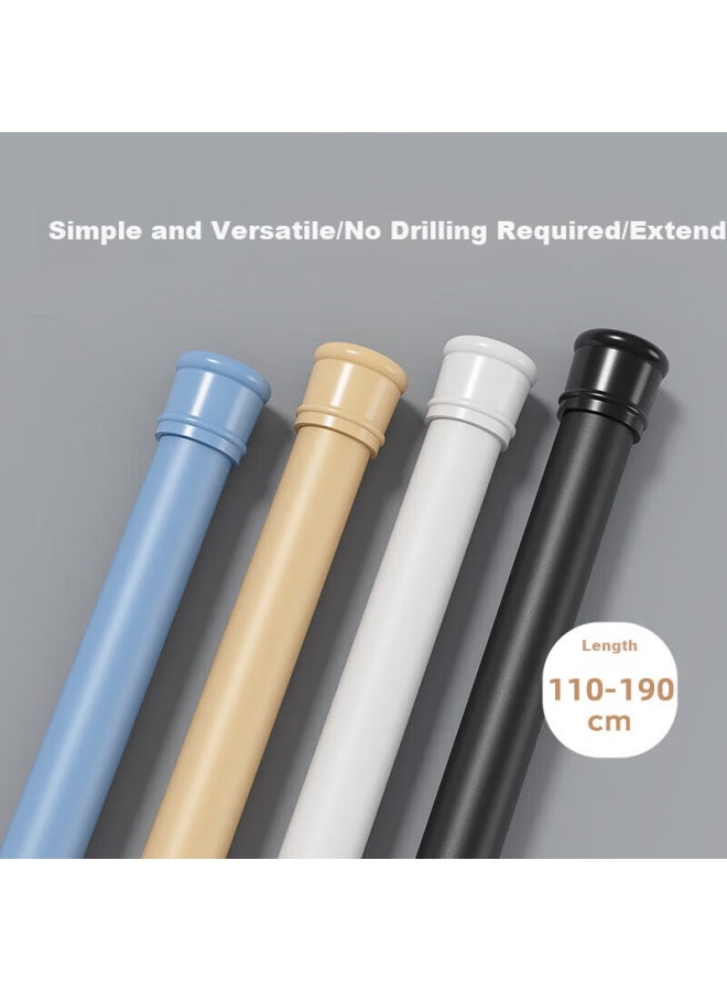 Additive Degree Jiadu Retractable Rod, No Drilling Required, Clothes Drying Rod, Curtain Rod, Clothes Hanging Rod, Shower Curtain Rod, Wardrobe Rod, Support Rod, Balcony Rack, Clothesline - Image 1