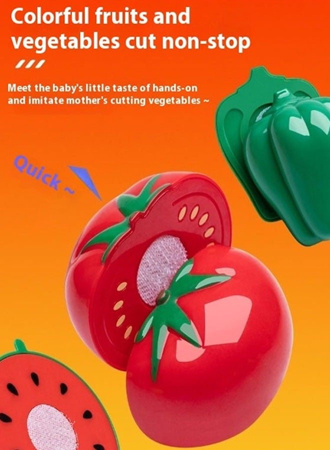 81 Pcs Kitchen Playset Food Toys with Veggies, Fruits Play Kitchen Accessories Set for Kids Pots Pans Playset Cooking Utensils Play Food for Girls & Boys - Image 5