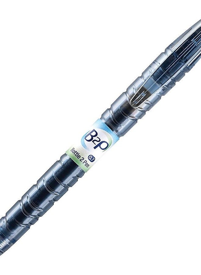 PILOT B2P - Bottle to Pen Refillable & Retractable Rolling Ball Gel Pen Made From Recycled Bottles, Fine Point, Black G2 Ink, 12-Pack (31600) - Image 4