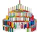 NEWCREATIVETOP 120pcs Wooden Dominos Blocks Set Kids Game Educational Play Toy Domino Racing Toy Game 120PCS - Image 2