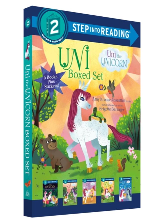 Uni the Unicorn Step into Reading Boxed Set : Uni Brings Spring; Uni's First Sleepover; Uni Goes to School; Uni Bakes a Cake; Uni and the Perfect Present 