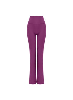 Comfort Fit Womens Bootleg Yoga Pants Purple red trousers
