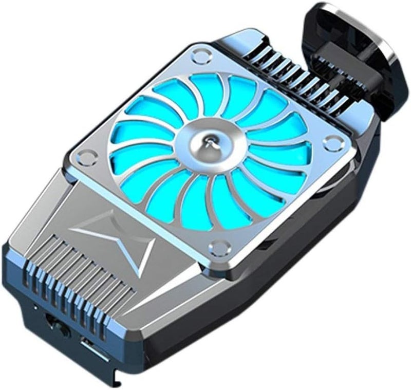 Mobile Phone Radiator Fan Mobile Phone Cooler Anchor Same Live Cooling Artifact(White-Fruit peach5) - Image 1