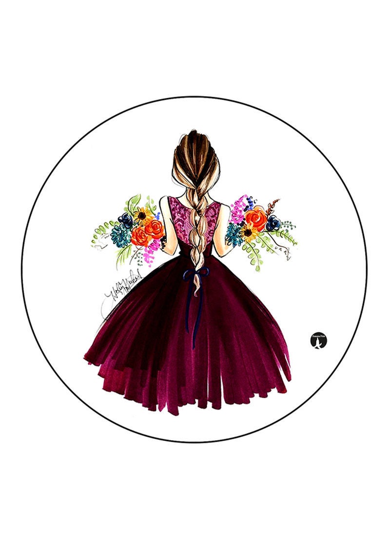 RKN Girl Printed Mouse Pad  Multicolour