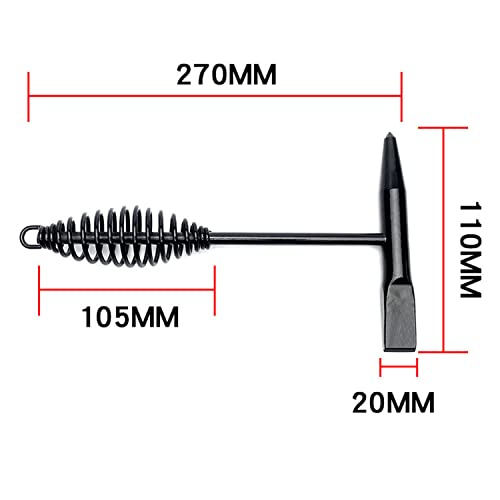 heyous Welding Chipping Hammer with Coil Spring Handle for Cleaning Removing Slag and Welding Residue - Image 3