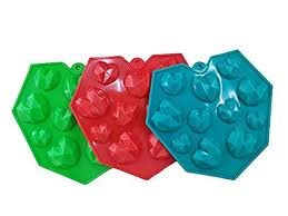 MoldBerry Silicone Chocolate Mould 11 Cavity 3D Small Heart Shape Pinata Mould Candy Mold Baking Tools for Cake Chocolate Ice JellO Pack of 1 Multi Color - Image 3