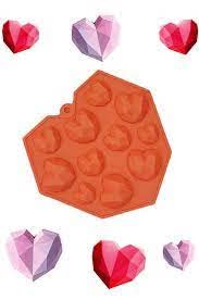MoldBerry Silicone Chocolate Mould 11 Cavity 3D Small Heart Shape Pinata Mould Candy Mold Baking Tools for Cake Chocolate Ice JellO Pack of 1 Multi Color - Image 5