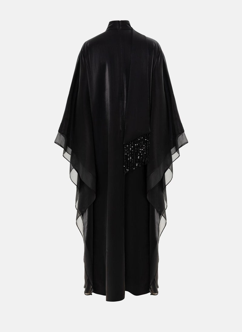 Lichi Viscose maxi dress with matching wide scarf - Image 4