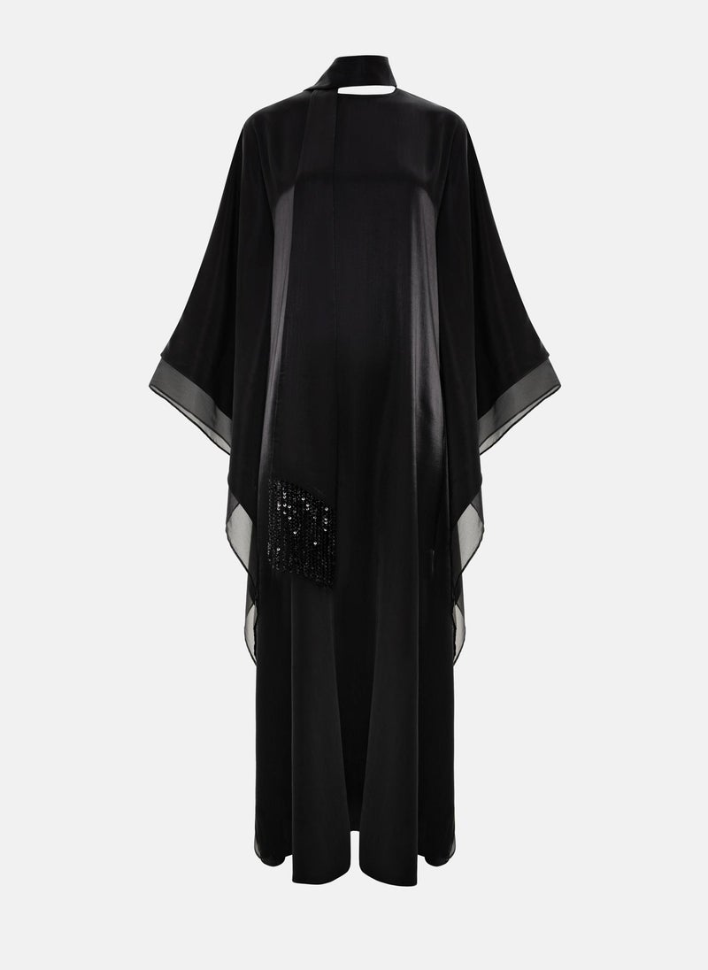 Lichi Viscose maxi dress with matching wide scarf - Image 2