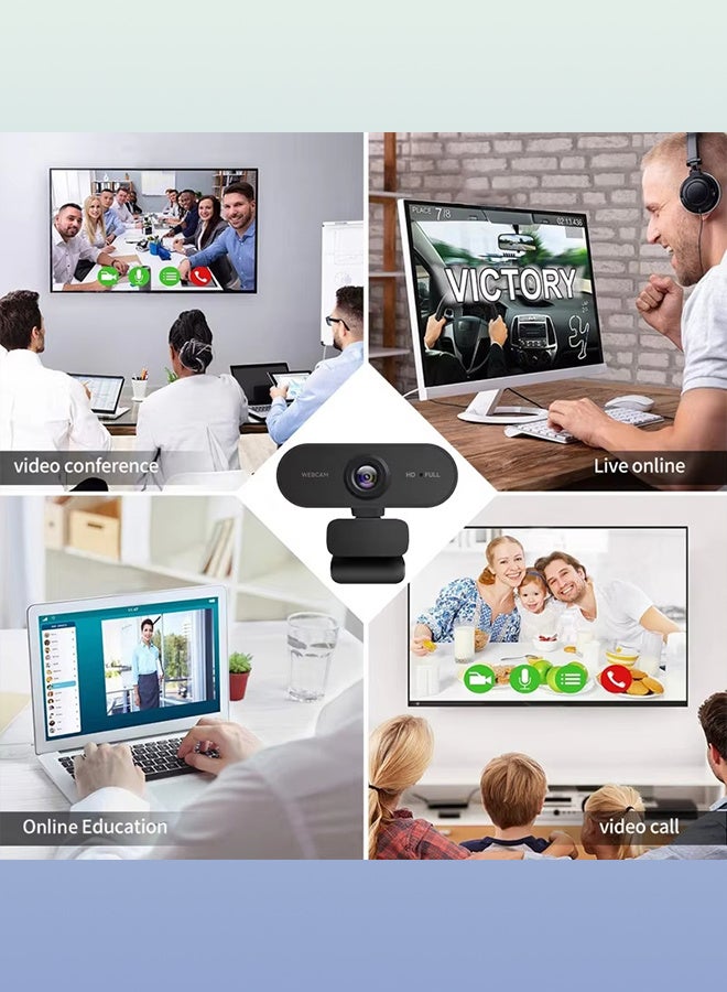 REMAX 1080P HD Webcam, USB Interface, With Tripod and Microphone, Suitable For Office Scenarios and Social Media Live Streaming - Image 5