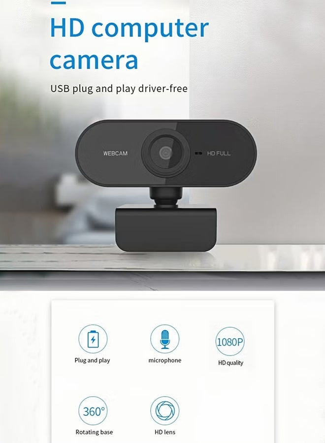REMAX 1080P HD Webcam, USB Interface, With Tripod and Microphone, Suitable For Office Scenarios and Social Media Live Streaming - Image 2
