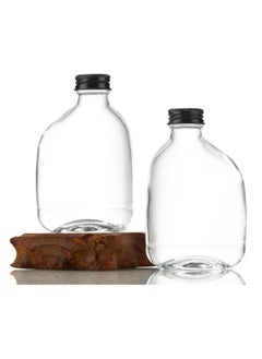 FUFU 12pcs 100ml empty juice bottle glass milk beverage bottle  bottle  bottle party drink shop coffee shop black lid  - Image 4