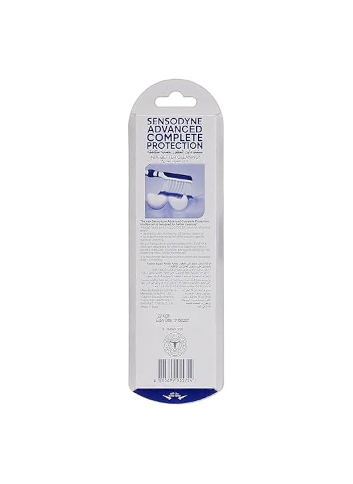 Sensodyne - Sensodyne Toothbrush for Sensitive Teeth, Advanced Complete Protection Brush with Soft Bristles, Pack of 2, Assorted Color - Image 1