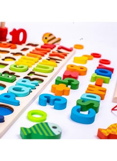 كوبليلو لعبة ألغاز تعليمية متعددة الاستخدامات من Cubelelo، 6 في 1 | مجموعة ألعاب لوحية خشبية STEM | لعبة طاولة متعددة اللاعبين للأطفال، أولاد وبنات  - Image 2