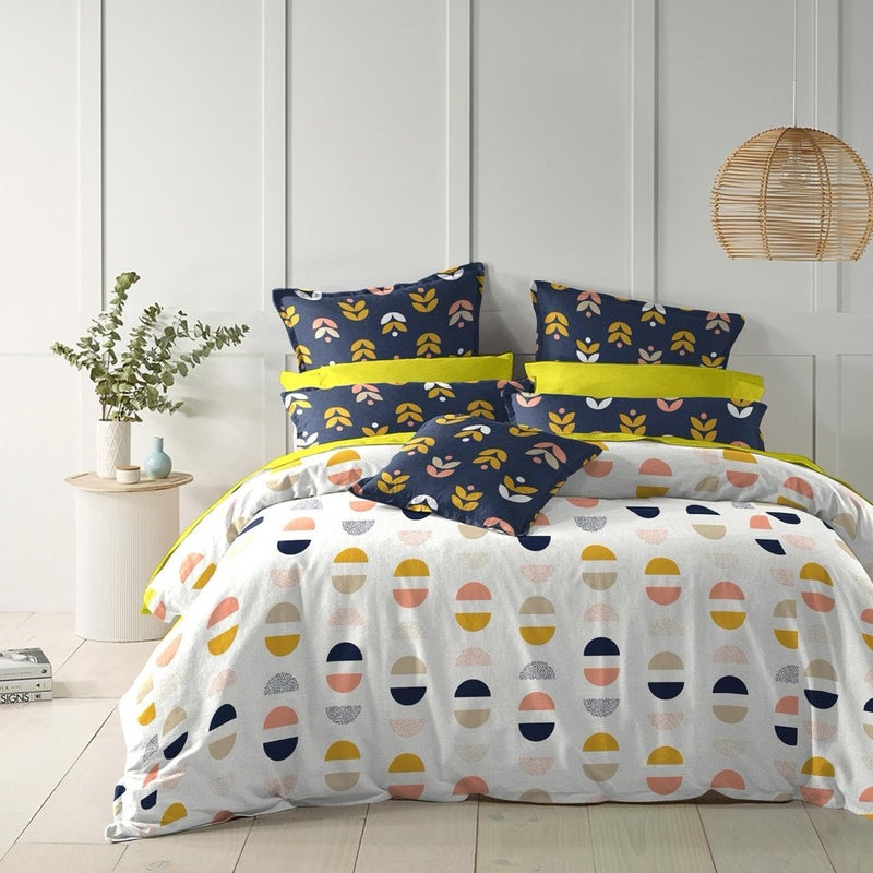Furnistitchs Furnistitchs Premium Cotton Feel Duvet AC Blanket Dohar Comforters Duvets All Season Double Bed 90x100 inches 230x250 cms White Moons Only Comforter  - Image 1