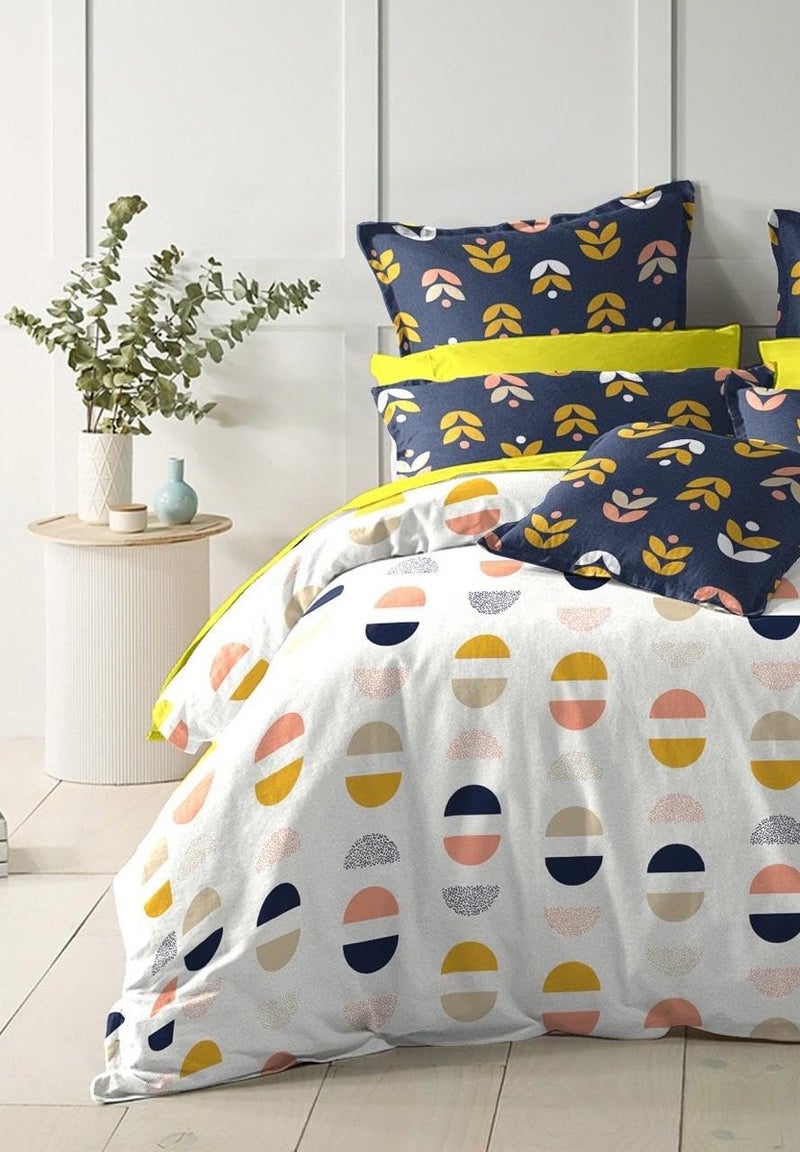 Furnistitchs Furnistitchs Premium Cotton Feel Duvet AC Blanket Dohar Comforters Duvets All Season Double Bed 90x100 inches 230x250 cms White Moons Only Comforter  - Image 2