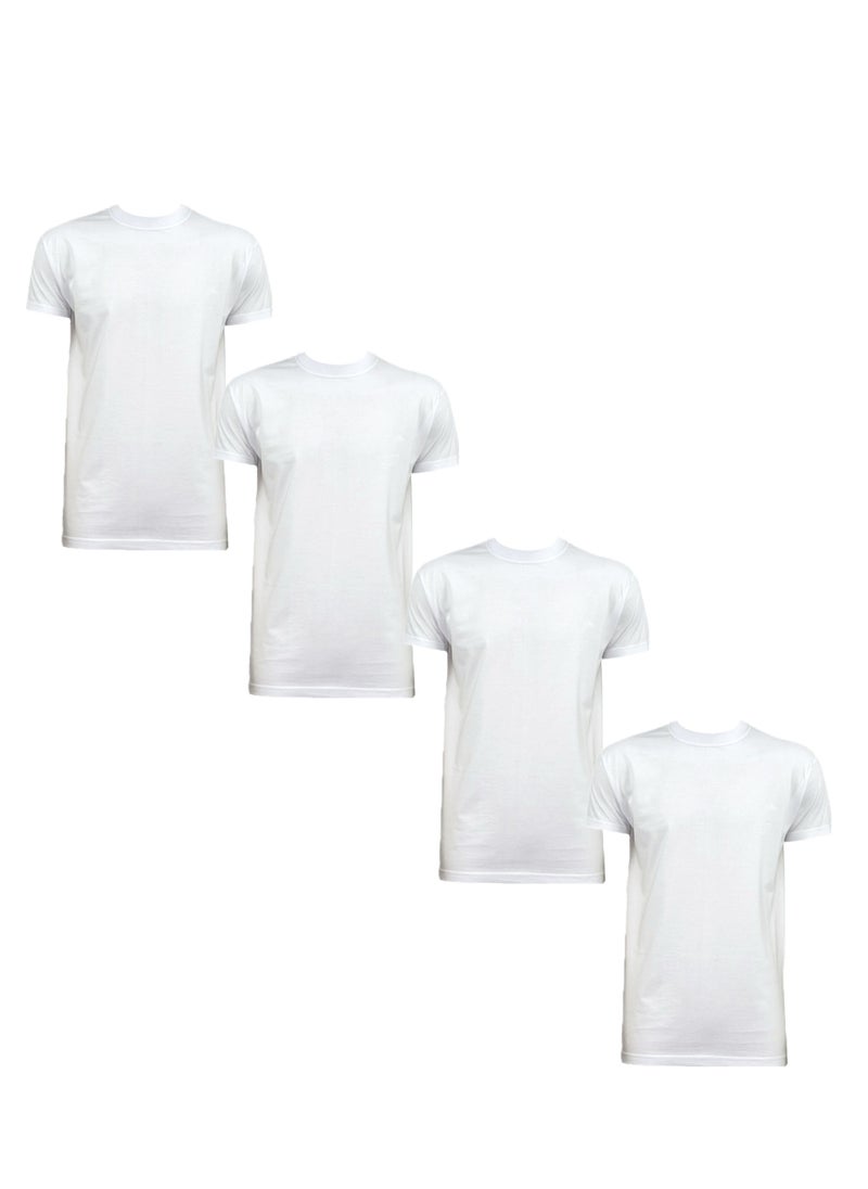 rayan - 4- Pieces Crew Neck Comfortable Undershirt For Mens - Image 1