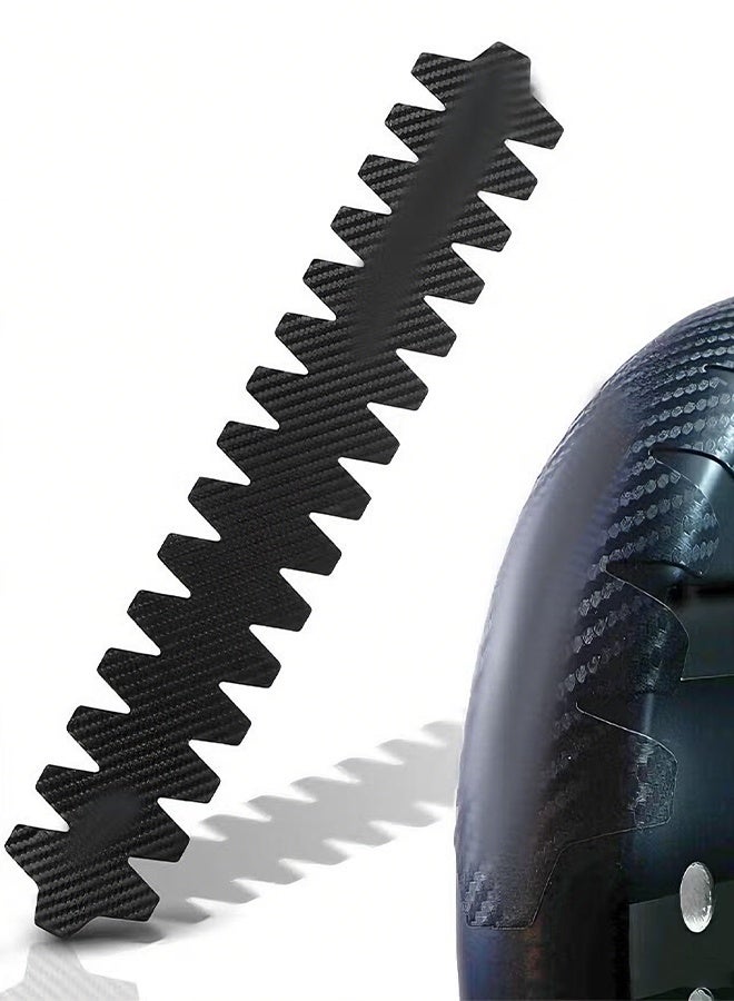 Happy D Racket Protector, Carbon Fiber Texture – Large | Lightweight & Durable for Maximum Edge Protection | Universal Fit, Easy to Apply - Image 1