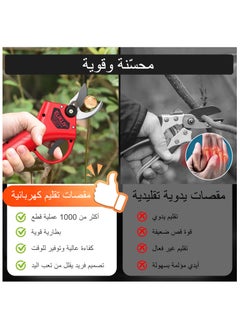 ELIKLIV ELIKLIV Electri Pruner,Professional Electric Pruning Shears Cordless Pruning Shears Rechargeable High Thick Branch Shears Professional 21V Tree Branches Garden  - Image 5