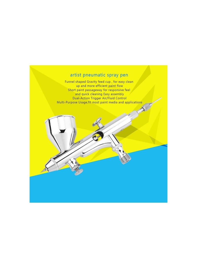 GGOOT Airbrush,  0.2MM Gravity Feed Dual-Action Airbrush Kit Multi-Purpose Airbrush for Cake Decorating/Makeup/Nail Art  - Image 3