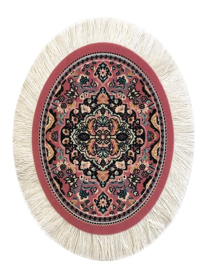 Inusitus Dollhouse Rugs - Miniature Carpets for Dolls - Round - 5" - Set of 4 - Image 3