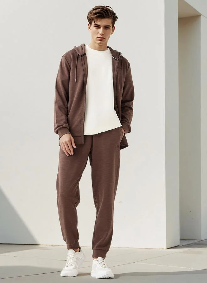 Kappa Kappa Hooded Sweatshirt with Zip Closure