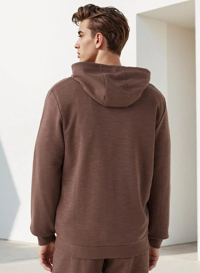 Kappa  Kappa Hooded Sweatshirt with Zip Closure for Men | Best Price UAE