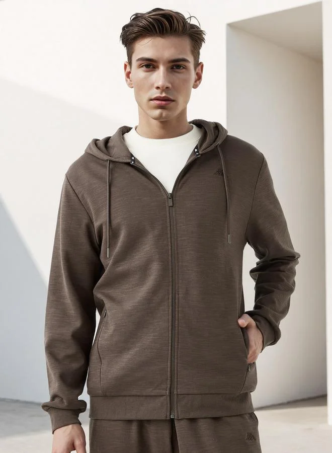 Kappa Hooded Sweatshirt with Zip Closure