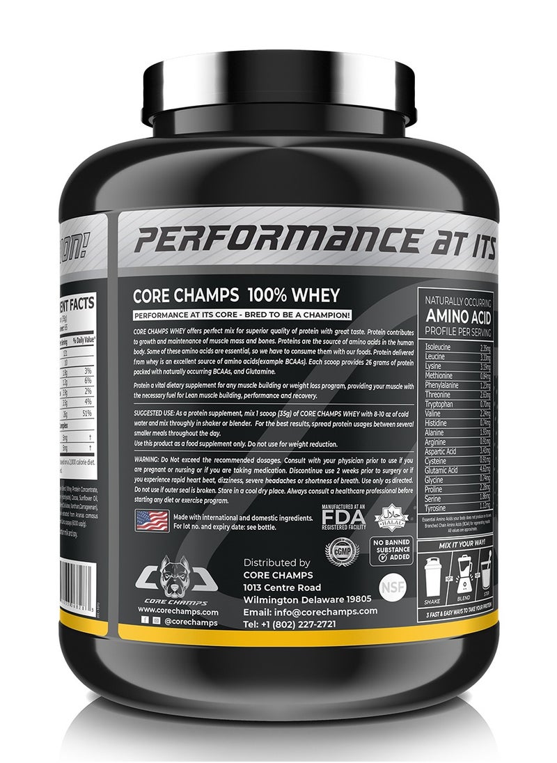 CORE CHAMPS - 100% Whey Protein Mango Smoothie 5Lbs 66 Servings - Image 1