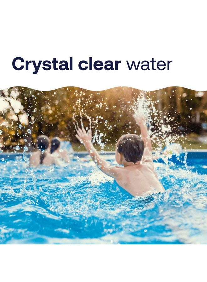 اتش تي اتش أقراص الكلور HTH 42049 للعناية بحمام السباحة مقاس 1 بوصة، معقم حمام السباحة مع مادة مصفية مضافة - يقضي على البكتيريا والطحالب، يجعل الماء نظيفًا وصافيًا، يعقم ويحمي - يذوب ببطء، 1.5 رطل - Image 4