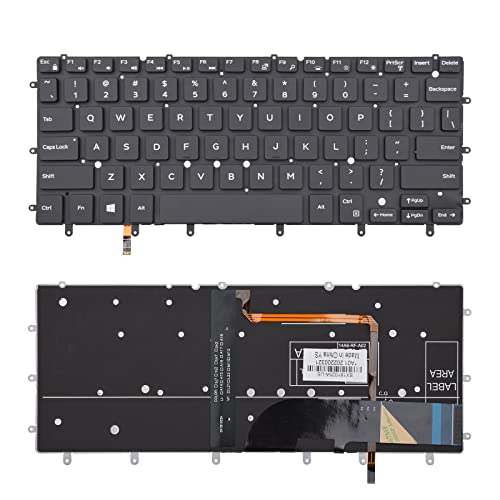 TLBTEK Backlight Keyboard Replacement Compatible with Dell Inspiron 13-7000 13-7347 P57G 13-7348 13-7352 P57G 13-7353 13-7359 15-7547 15-7548 P41F,XPS 13 9343 9350 P54G 9360 Series Laptop - Image 1
