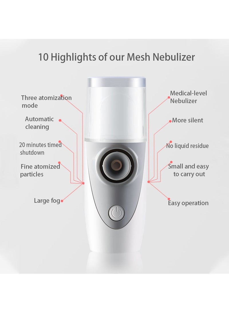 Generic - Medical-Level Nebulizer Household Mute Portable Phlegm and Cough Nebulizer Asthma COPD Vaporizer Handheld Steam Inhaler Mesh Nebulizer with Mask - Image 1