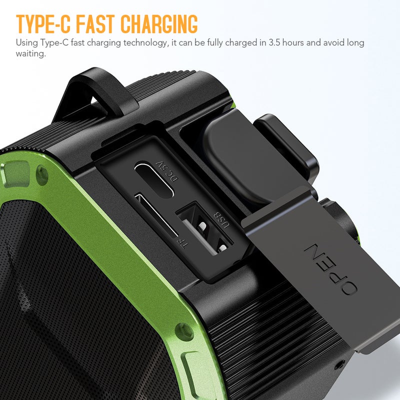 Emergency Radio: 5000mAh Blue Camouflage High Sensitivity AM/FM - 3-Way Charging BT Hand Crank Radio for Outdoor Emergency Survival & Home Use - Image 3