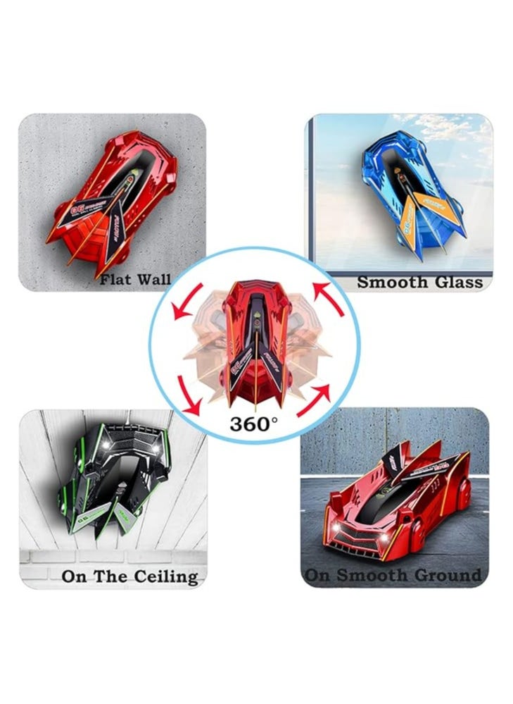 Wall Climbing Remote Control Car Dual Mode 360° Rotating RC Stunt Cars with Headlight Rechargeable Toys