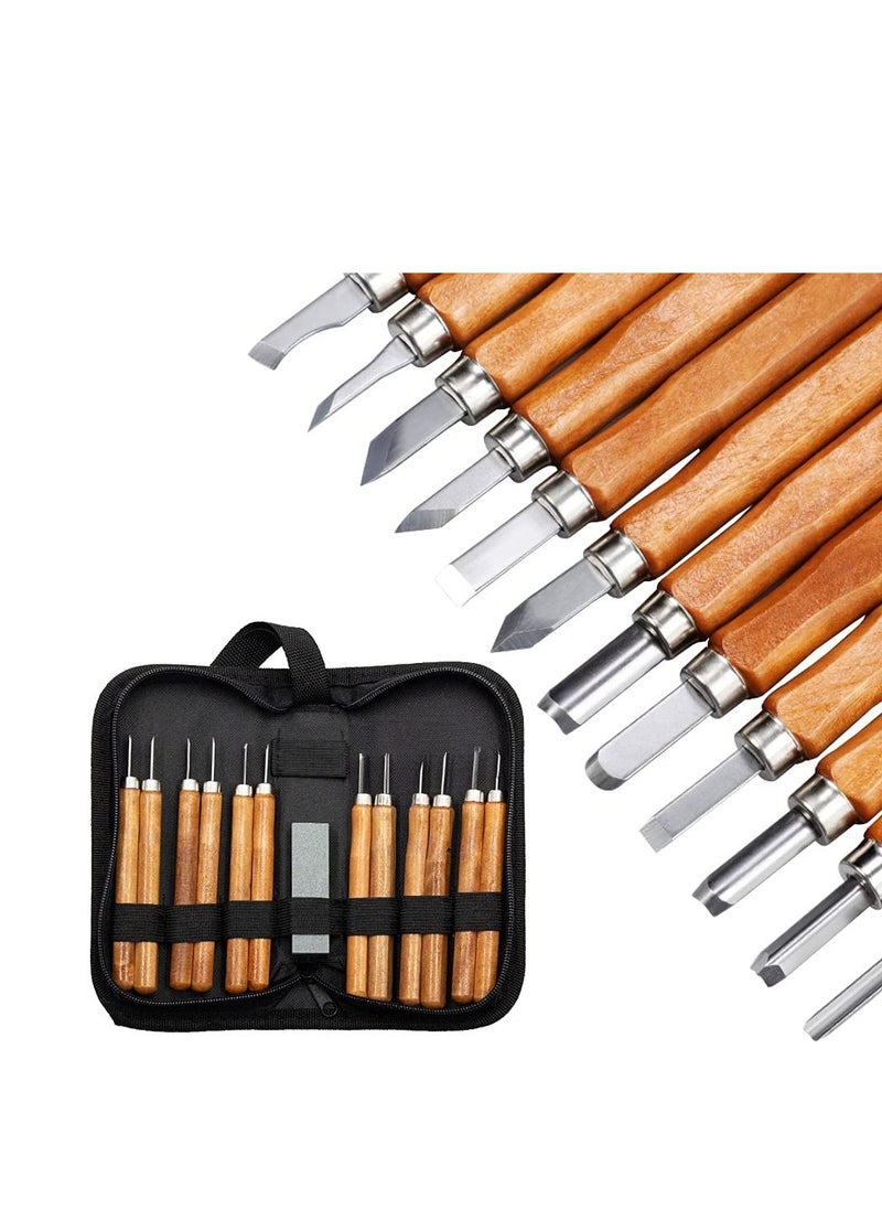 Arabest 12 Pack Precision Engraved Stainless Steel Craft Knives with Whetstone  - Image 1