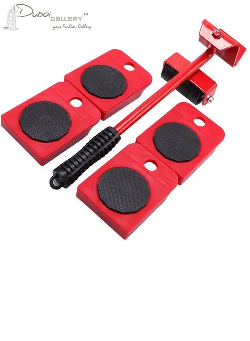 DubaiGallery 5PC Professional Moving Tool Portable Heavy Object Mover Furniture Moving mover transport set Handling Tool - Image 1