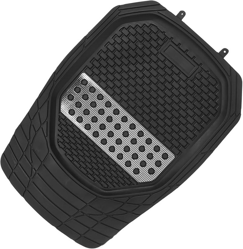 Universal Fit Car Floor Mat Driver Side Waterproof Non Slip Trimmable Black - Image 1