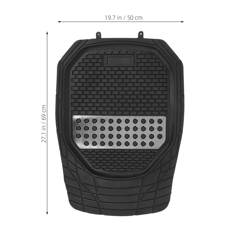 Universal Fit Car Floor Mat Driver Side Waterproof Non Slip Trimmable Black - Image 3