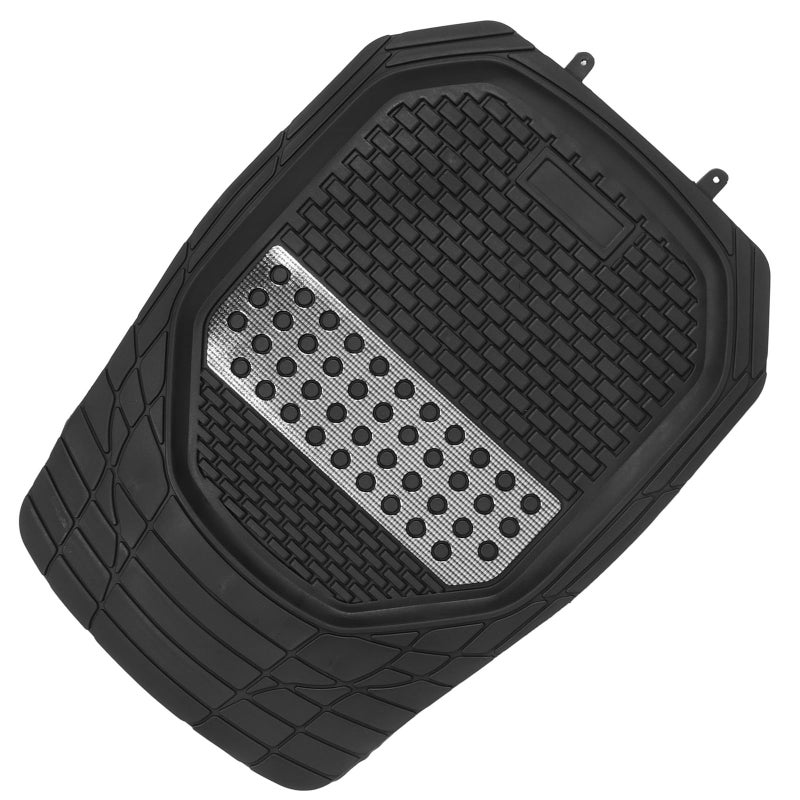 Universal Fit Car Floor Mat Driver Side Waterproof Non Slip Trimmable Black - Image 2