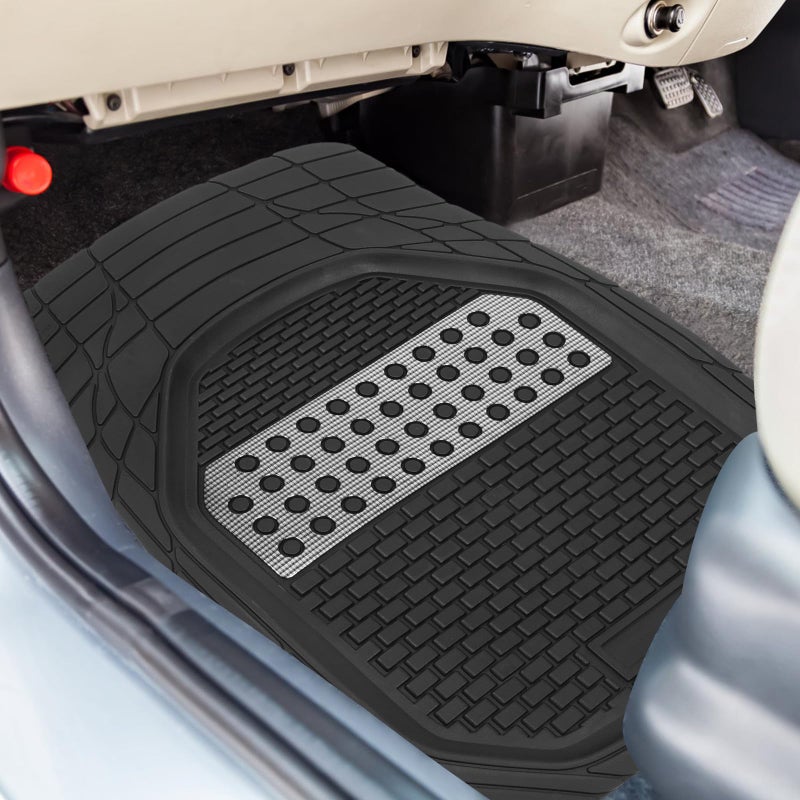 Universal Fit Car Floor Mat Driver Side Waterproof Non Slip Trimmable Black - Image 5